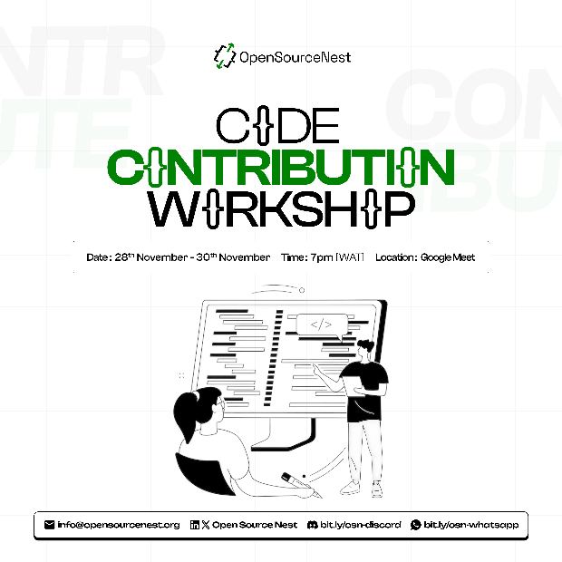 CODE CONTRIBUTION WORKSHOP — cover
